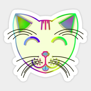 Happy Cat 12 Sticker